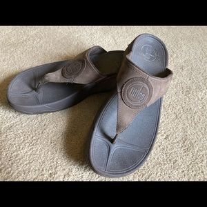 Fitflop Brown Suede women’s flip flops